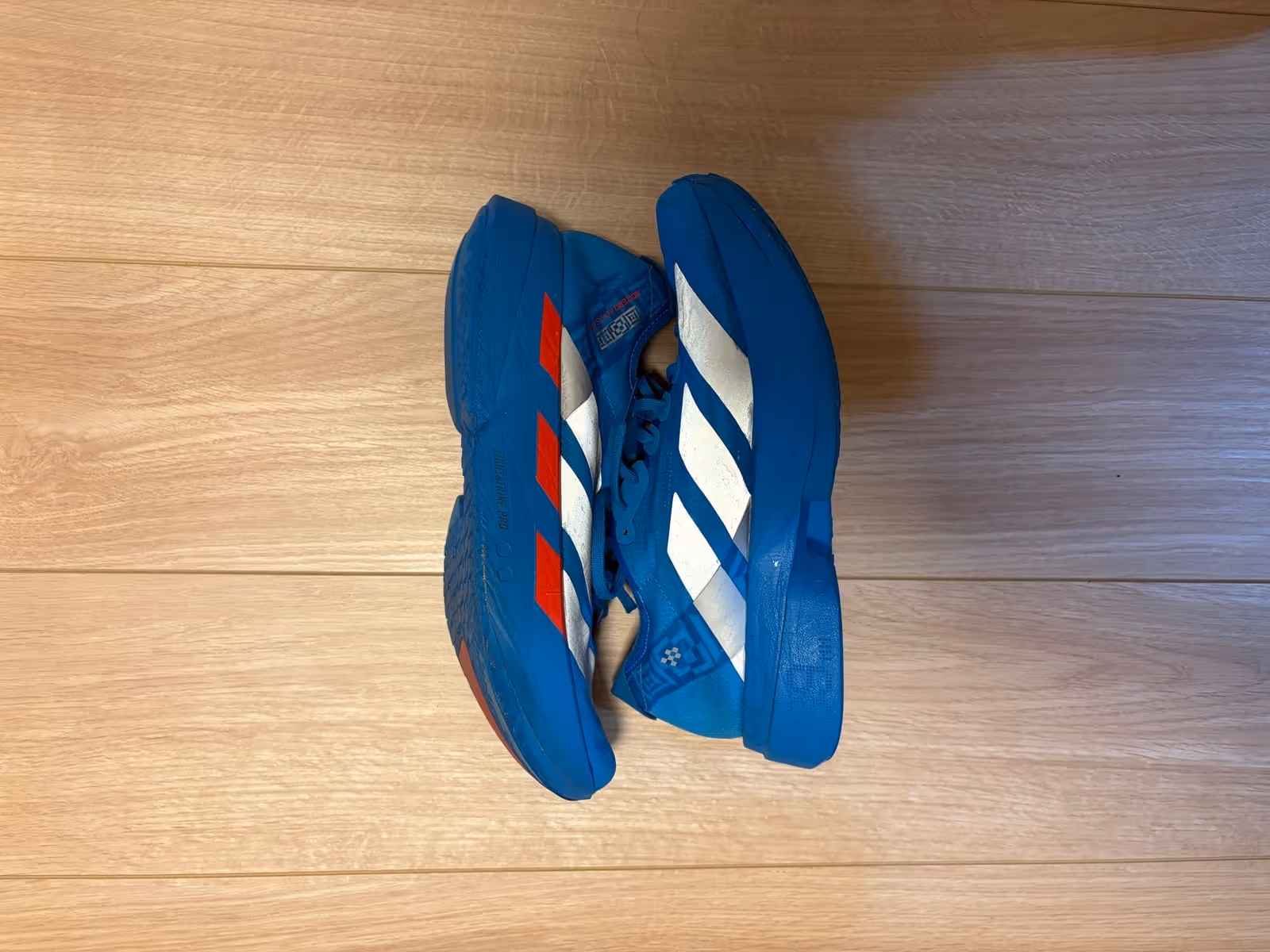 ADIZERO ADIOS PRO 4。ポイント練習でも頻繁に使用